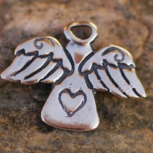 Artisan Angel with Heart in Sterling Silver CH-181