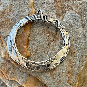 Artisan Pendant or Earring Hoop, Sterling Silver, SS-341 (ONE)