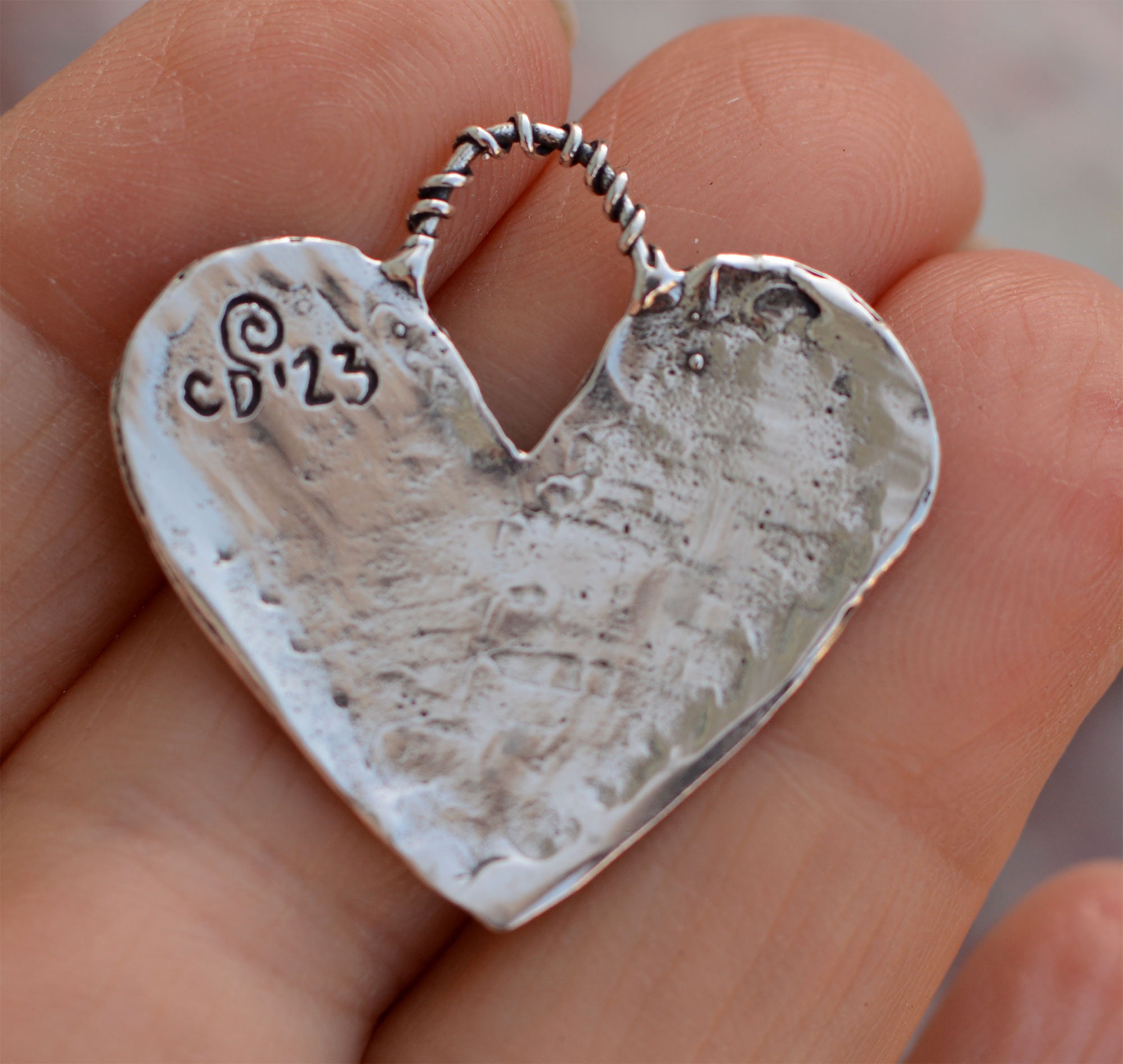新品未使用⭐︎jnhearts Airily Bottoms Flower Heart Flower Vines Pendant, Sterling Silver, SS-1120 (ONE
