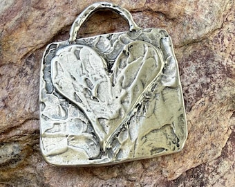 Artisan Listen to Your Heart Pendant in Sterling Silver, SS-188
