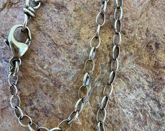 Belcher Link Chain Necklace, 3.5x2.5mm Sterling Silver,  SS-10497