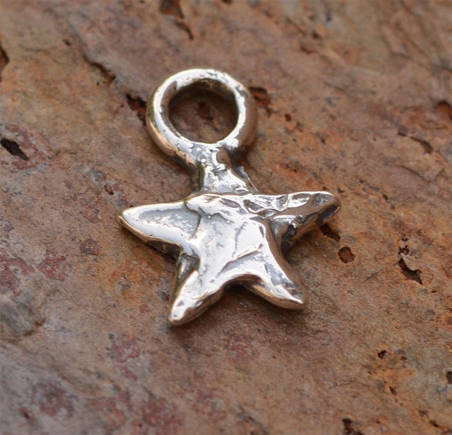 Breloque étoile En Argent Sterling 925 – Pour Création Bijoux DIY – Apprêts Argent Massif