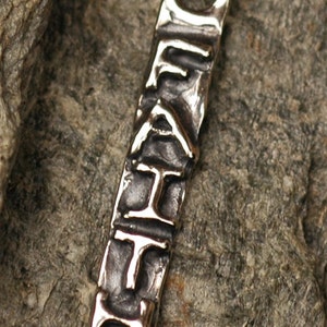 Faith Tag Charm in Sterling Silver SS-236