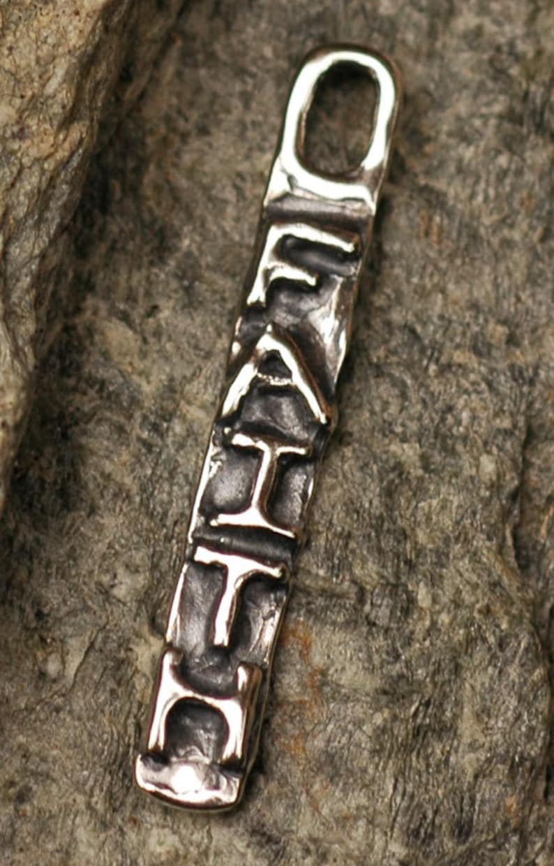 Faith Tag Charm in Sterling Silver SS-236 image 1