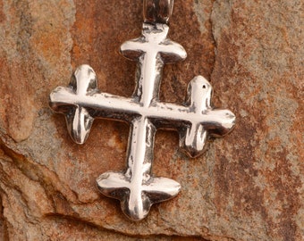 Coptic Cross Sterling Silver Pendant, pc53