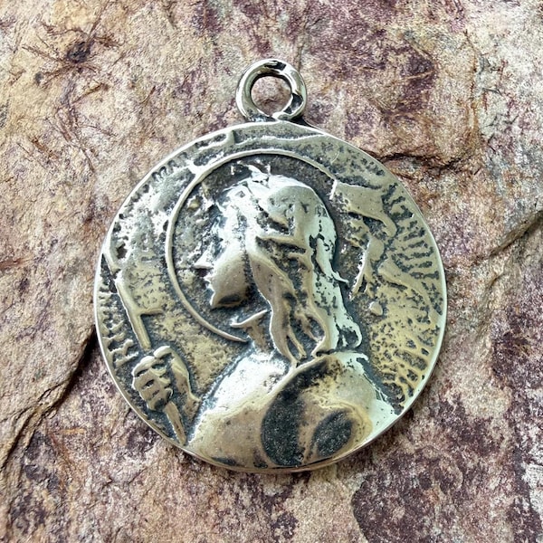 Saint Joan of Arc Sterling Silver Vintage Reproduction, R-466