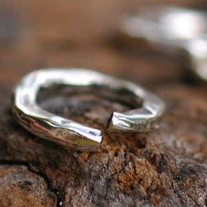 Open Small Links in Sterling Silver, L-248A (Set of 2)