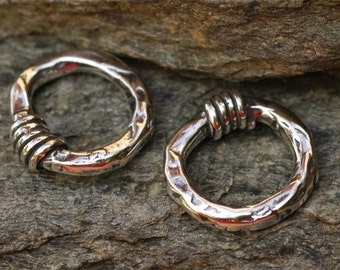 Artisan 15mm Link with Wrap in Sterling Silver, CatD-12 (ONE)