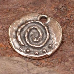 Sacred Spiral Charm in Sterling Silver, SS-351 image 2