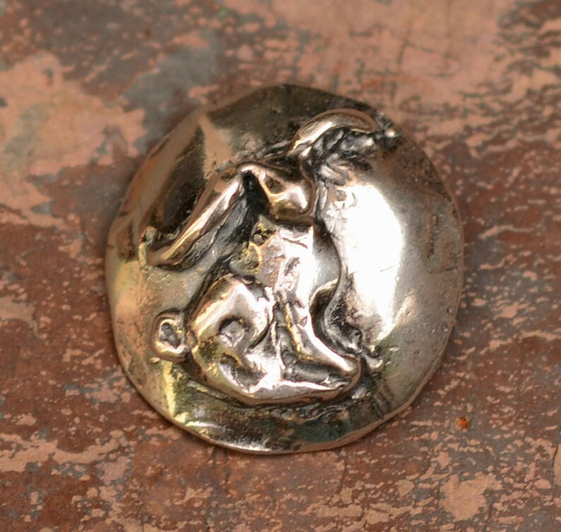 Sitting Bunny Sterling Silver Button Clasp image 4