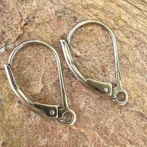 Oxidized Sterling Silver Lever Back Ear Wires (Pair) 278ES