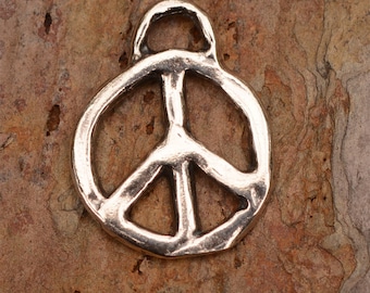 Sterling Silver Artisan Peace Charms, PP2