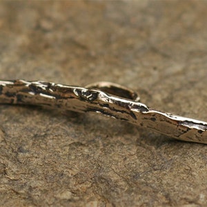 One Rustic Toggle Bar in Sterling Silver, SS-150 image 3