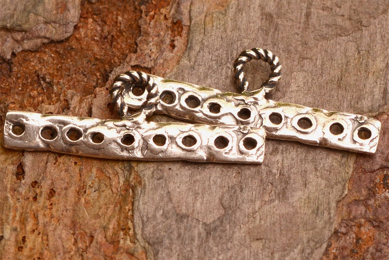 Sterling Silver 9 Strand Connector FN-571 S2 Two End Bars