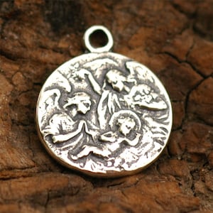 Holy Birth with Angels in Sterling Silver, SS-65