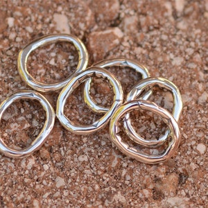 Oval Links in Sterling Silver, CatD-312 (Set of 6)