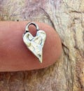 Tiny Heart Charms in Sterling Silver, SS-421