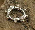 Chunky Oval Links // Sterling Silver Jump Rings // Rustic Bumpy Open Links // JR-277
