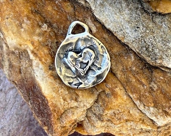 Artisan Little Heart Charm in Sterling Silver SS-1146