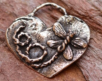 Butterfly Buzz Heart, Sterling Silver, Catd-856 - Etsy