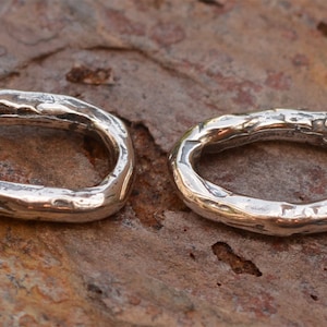 Oval Open Links for Making Chain or Jump Rings in Sterling Silver, L-451, (set of 7)