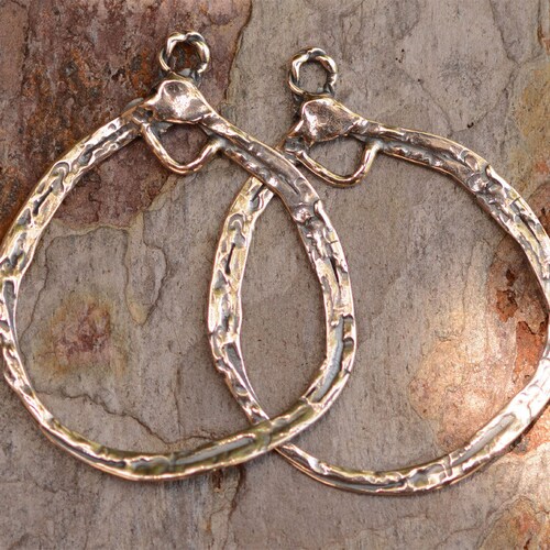 Earring Findings Sterling Silver Earring Hoops 36mm Hoop Etsy