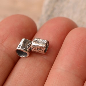 Tube Beads in Sterling Silver, SS-1069