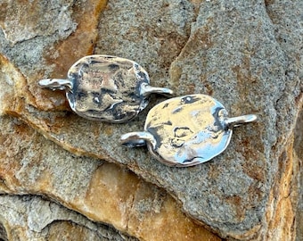 Sterling Silver Oval Chain Links, SS-1057 (Set of 2)
