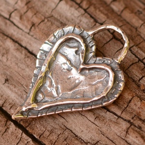 Forever Heart Charm // Sterling Silver Heart // CatD-216