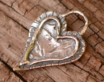 Forever Heart Charm // Sterling Silver Heart // CatD-216