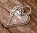 Forever Heart Charm // Sterling Silver Heart // CatD-216 