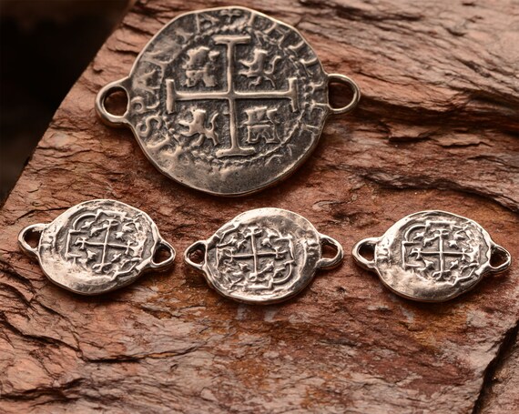 Spanish 8 Reale Link, Reproduction in Sterling Silver SS-841