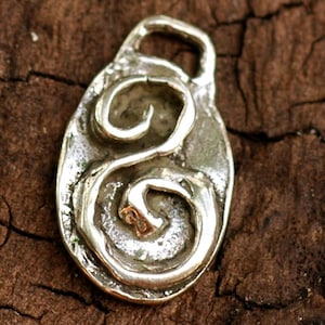 Spiral Evolve Inspirational Sterling Silver Charm