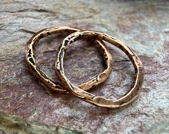 Rustic Artisan Links in Coppr Bronze, 154-CB (Set of 2)