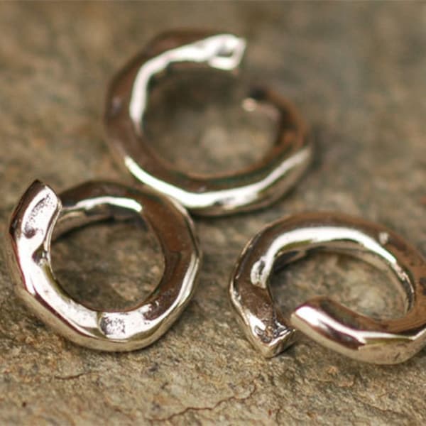 Jump Ring Links Sterling Silver, Open Jump Rings, SS-268 (Set of SIX)