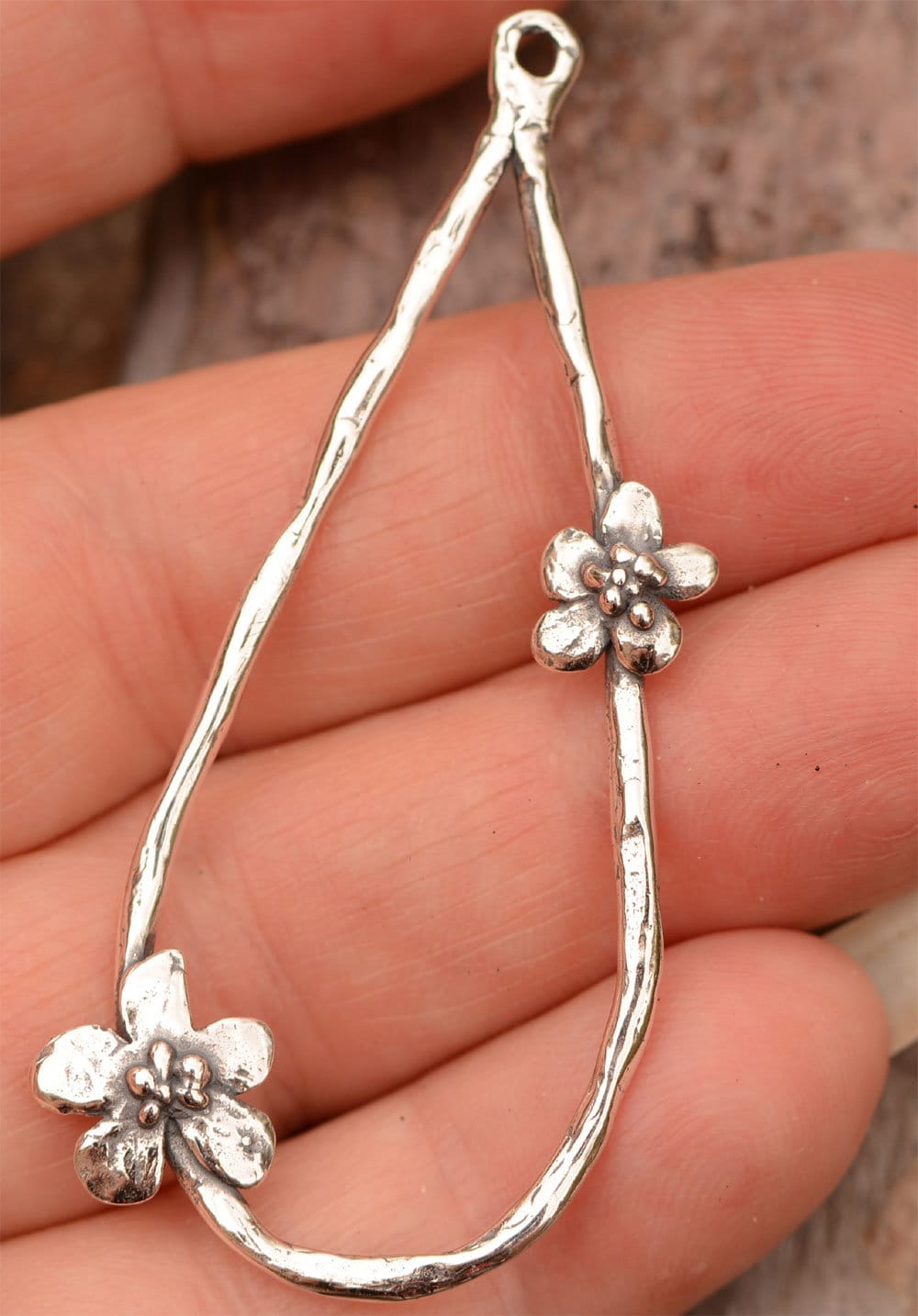 Charm Holder in Sterling Silver
