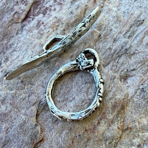 Round Toggle with Heart in Sterling Silver, SS-88-151