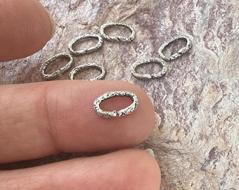 Oval Thin Jump Rings in Sterling Silver, SS-1125 (ONE)
