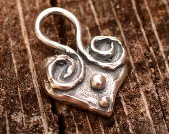 Artisan Berry Sweet Heart Sterling Silver Charm, PX-261