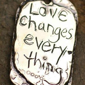Love Changes Everything Pendant in Sterling Silver SS-189 image 5