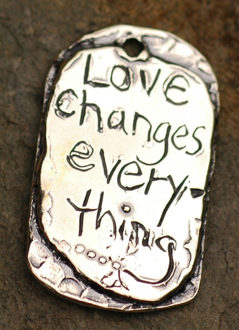 Love Changes Everything Pendant in Sterling Silver SS-189 image 5