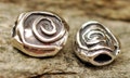 Handcrafted Sterling Silver Spiral Bead, Artisan Jewelry Supply