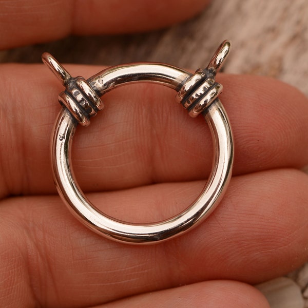Heavy Gauge Two-Ring Charm Holder or Lanyard Component, PN-812 (ONE)