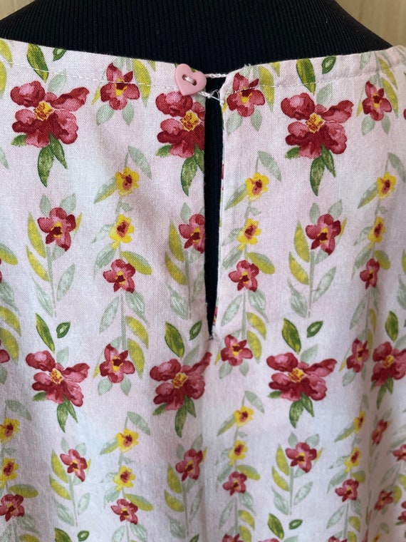 Vintage 1980's handmade cotton dress - Size Large - image 7
