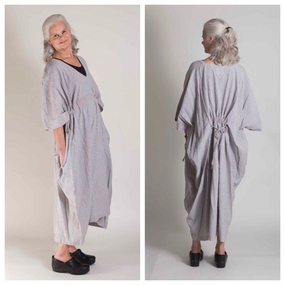 Bohemia Womens Kaftan Pinstriped Long Sleeve Striped Plus Long Maxi Dress S-5XL Bohemia Womens Kaftan Pinstriped Long Sleeve Striped Plus Long Maxi Dress S-5XL
