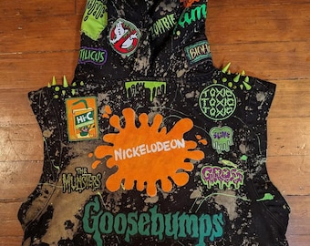 OOAK Slime Hooded Battle Vest