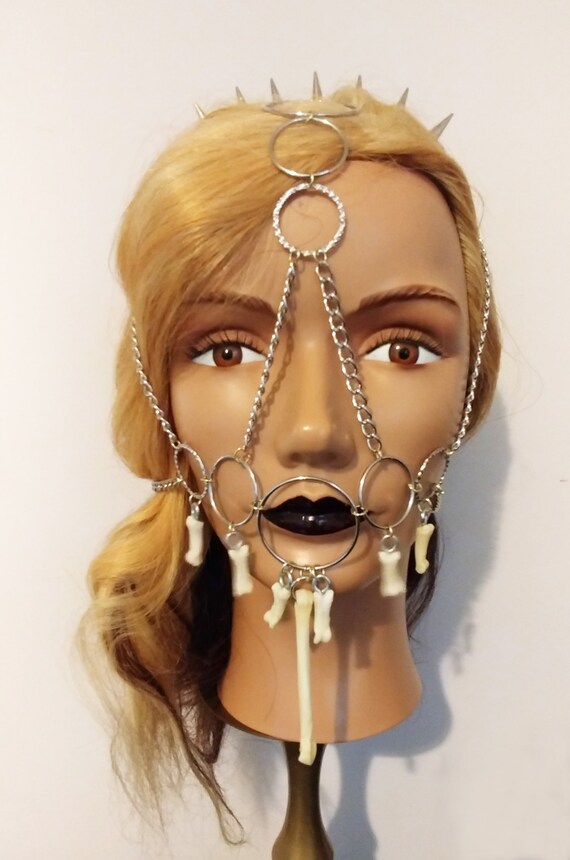 Coyote Bone and Ring Pagan Shamanic Avant Garde Headdress Etsy