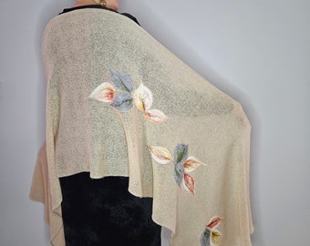 Bufanda de mohair hecha a mano, cálida y elegante