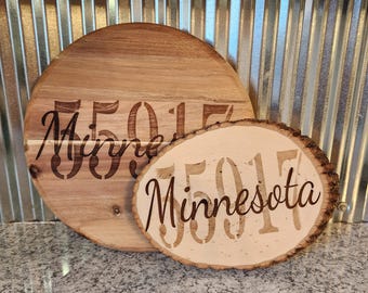 Custom Zip Code Sign