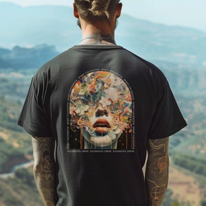 Mind Creation T-Shirt, Psychedelic Shirt, Hippie Graphic Tees, Colorful Rave Clothes, Trippy Festival Wear, Surreal Art Clothing
